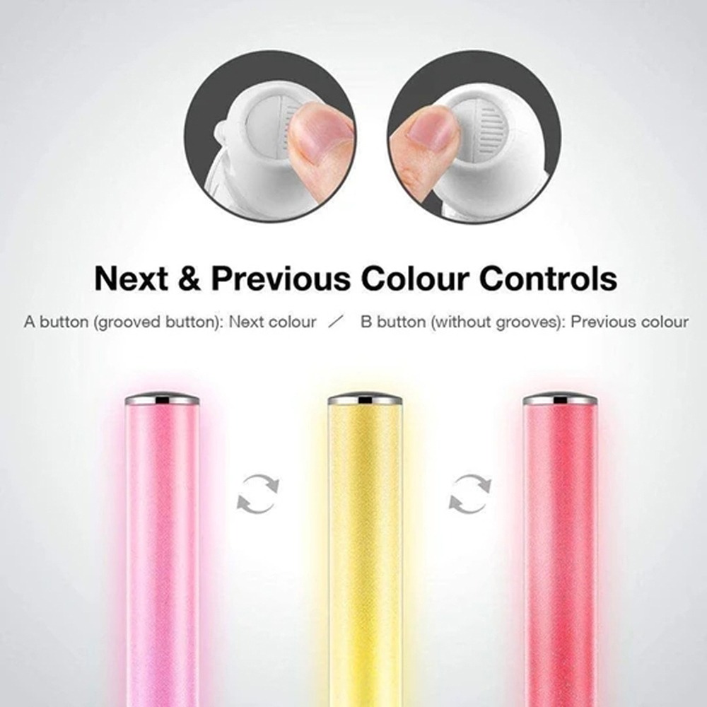 Bastões De Luz Led Led Glow Sticks 15 Cores Poi Comutáveis - Imagem 4