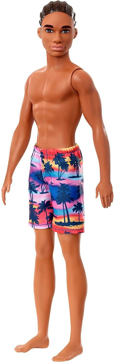 Boneca Barbie Ken Beach Vestindo Mai Estampa