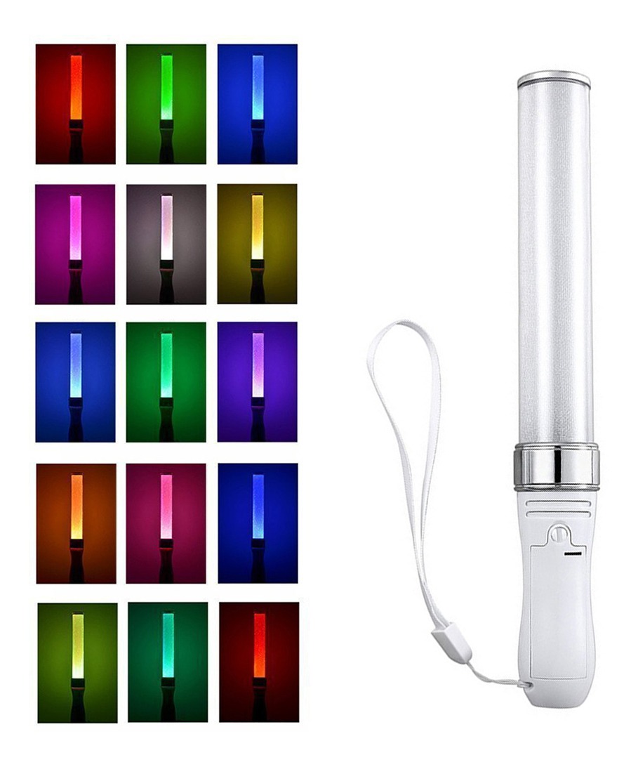 Bastões De Luz Led Led Glow Sticks 15 Cores Poi Comutáveis