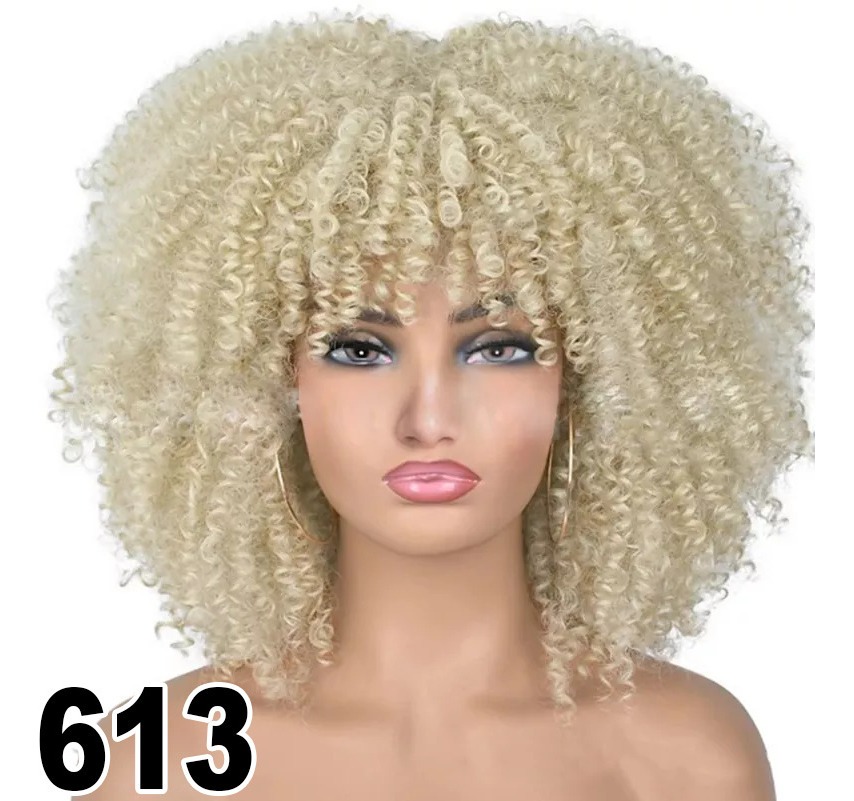 Peruca Peruca Afro Cacheada Para Uso Diario - Imagem 28