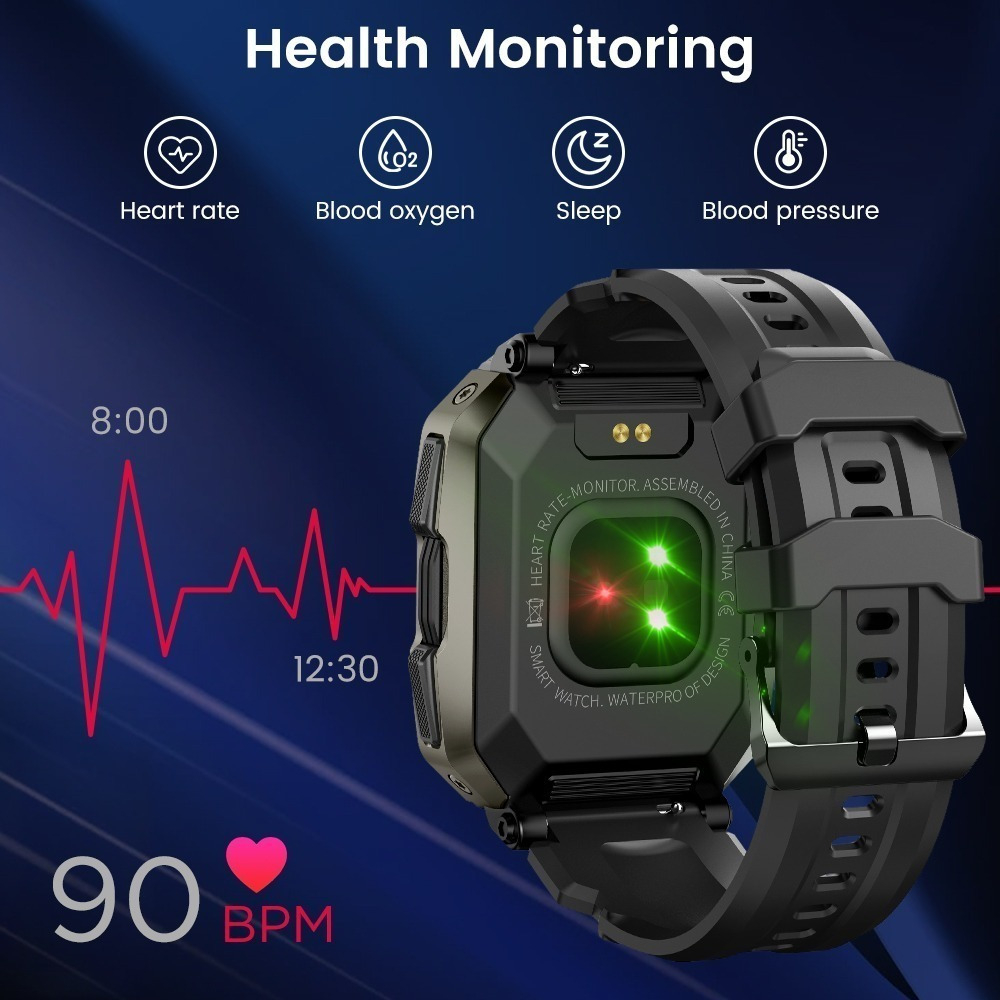 Smartwatch Masculino Lok Para Esportes Ao Ar Livre - Imagem 4