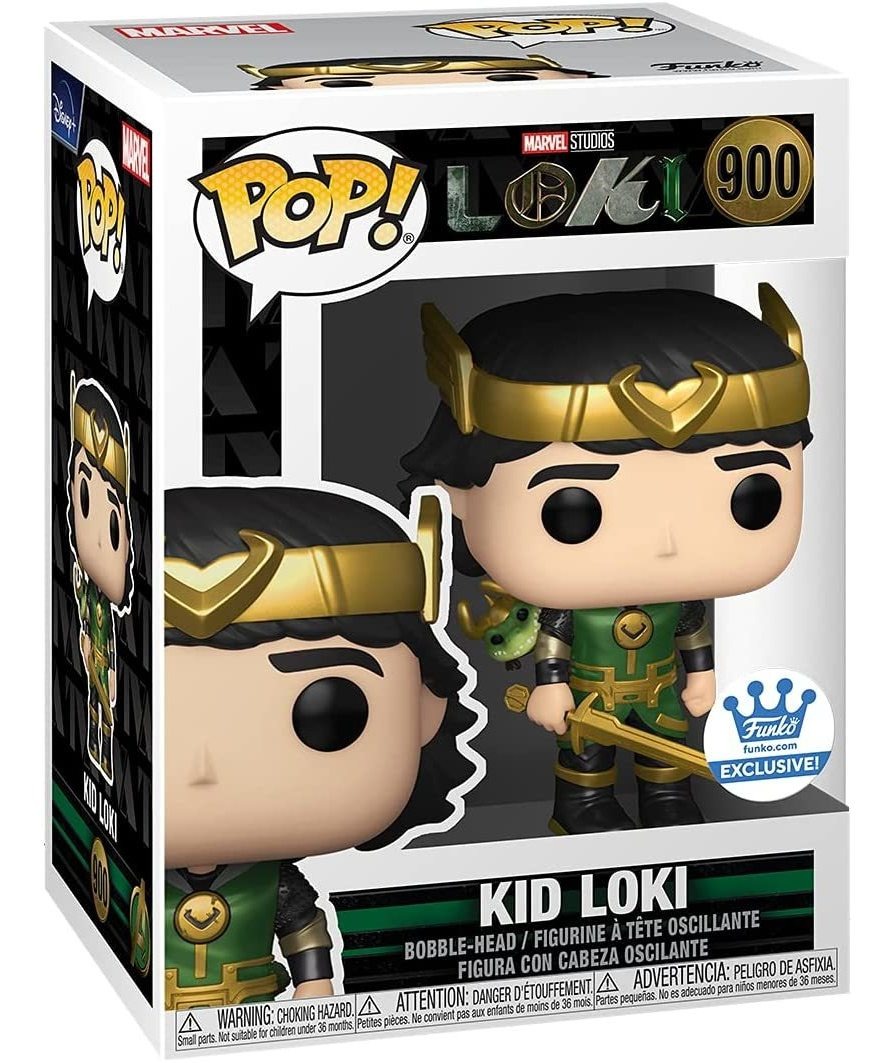 Funko Pop Marvel Kid Loki Metálico 900 Funko Shop Exclusivo - Imagem 2