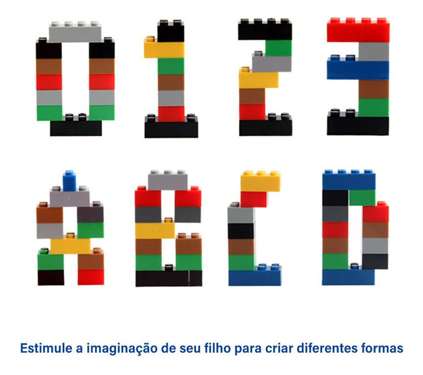 Brinquedo Blocos De Montar Infantil Educativo 1000 Peças - Imagem 8