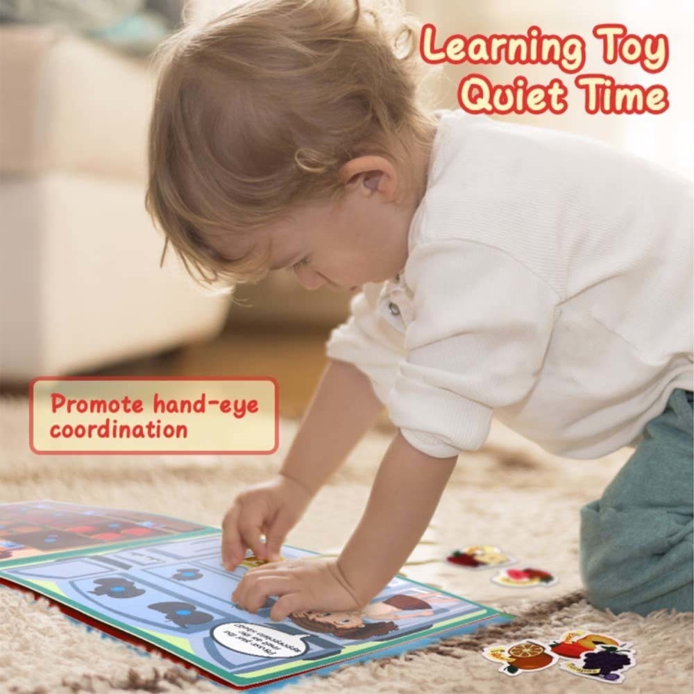 Livro Interativo Montessori: Livro Silencioso Para Crianças - Imagem 6