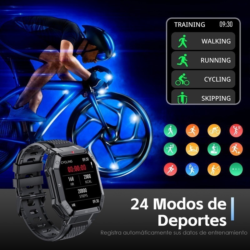 Smartwatch Para Esportes Ao Ar Livre Para Homens. - Imagem 13