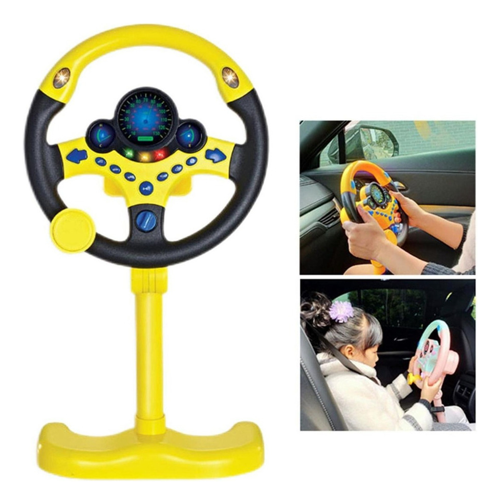 Volante Simulado Para Controle De Direção Infantil Com - Imagem 5