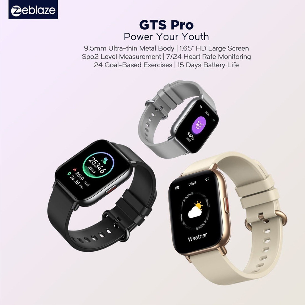 Zeblaze Gts Pro Pulseira Inteligente Relógio Esportivo 1.65 - Imagem 5