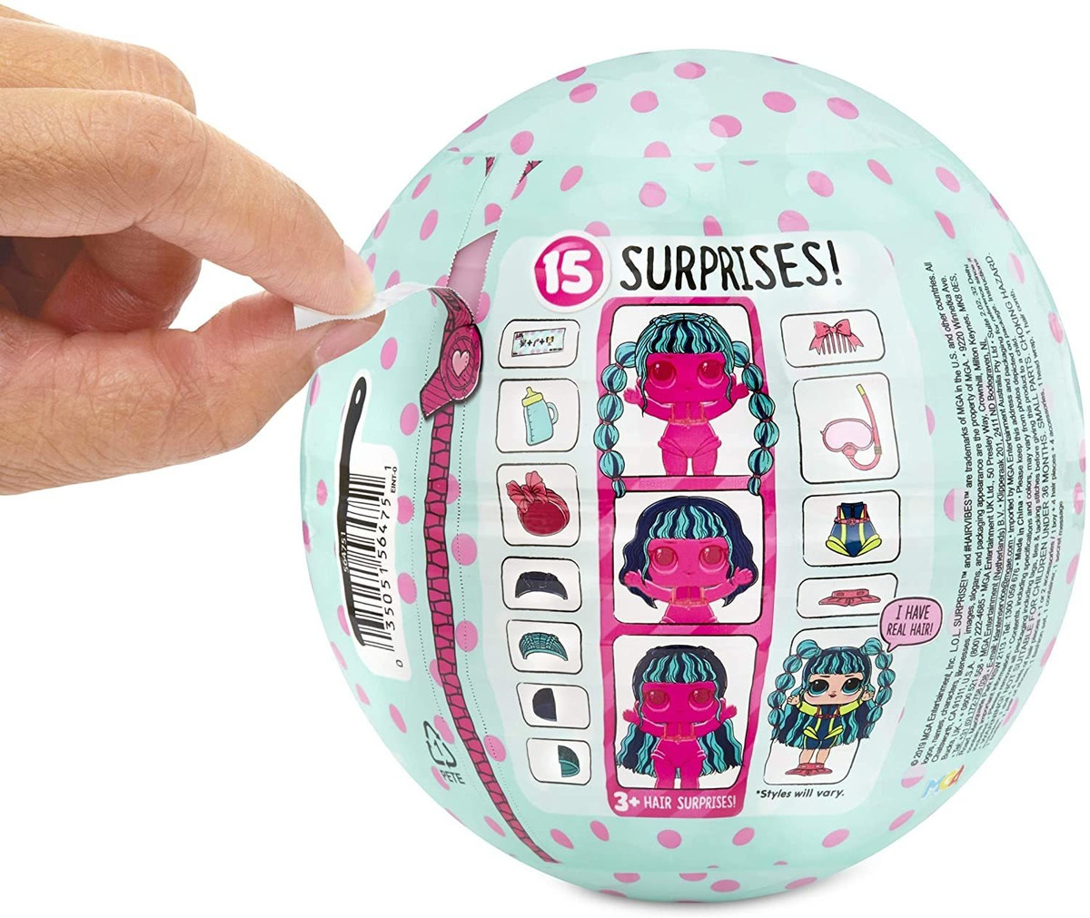 Surpresa Lol Bonecas Hairvibes Com 15 Surpresas E Misturas E - Imagem 2