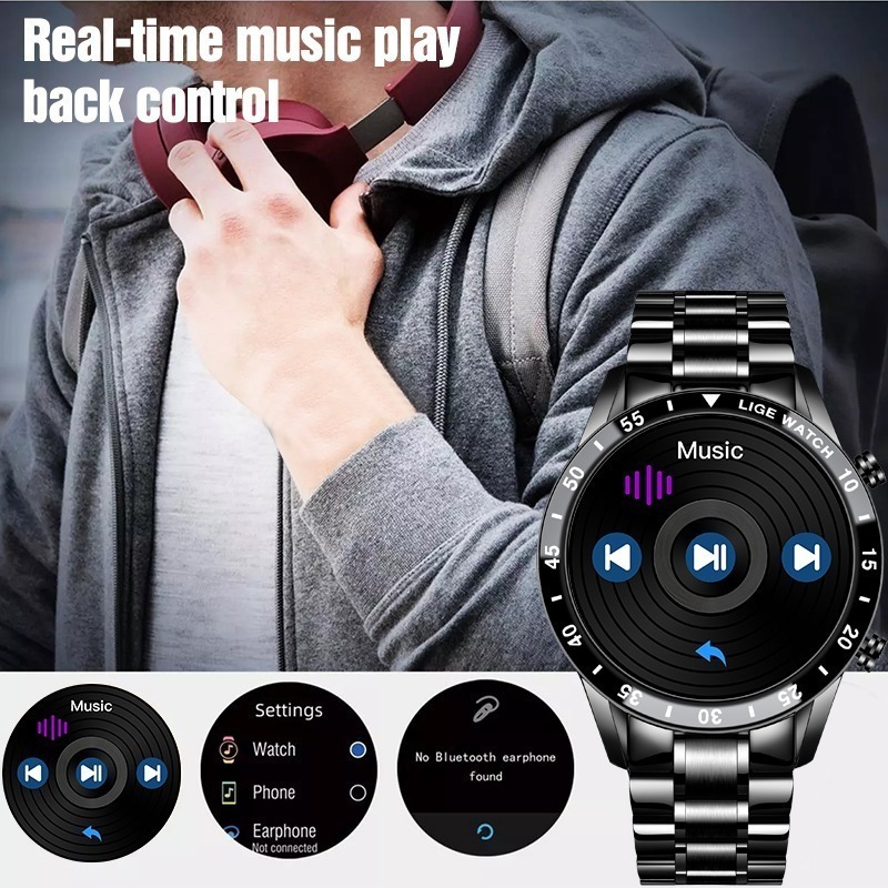Smartwatch Casual Masculino À Prova De Água - Imagem 5