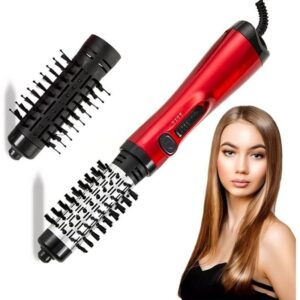 Escova Alisadora Elétrica De Rotativa Mini Chapinha Portátil