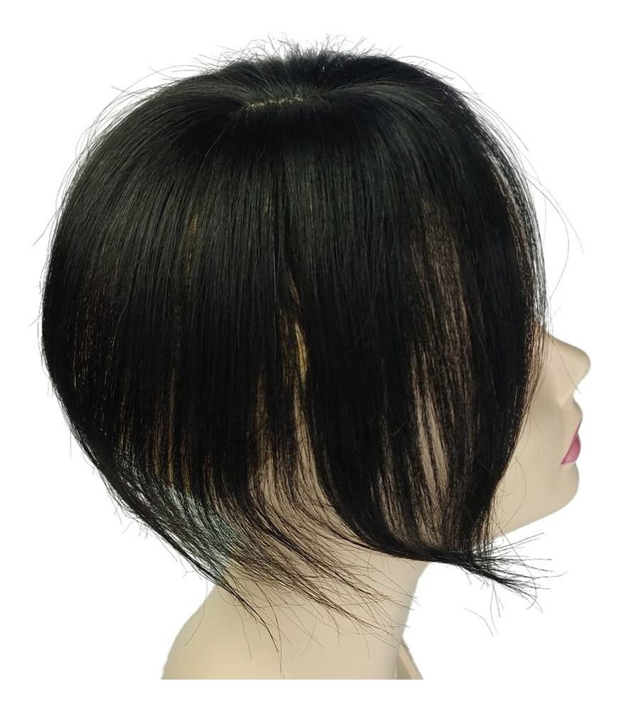 Peruca De Cabelo Humano Topper, Moldada Na Frente E - Imagem 10