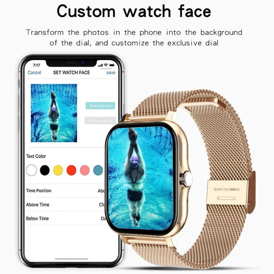 Smartwatch Esportivo Resistente À Água Ip67 Rosa - Imagem 6