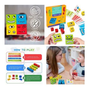 Bloco Pensando Kid Game Expressão Treinamento Quebra-cabeças