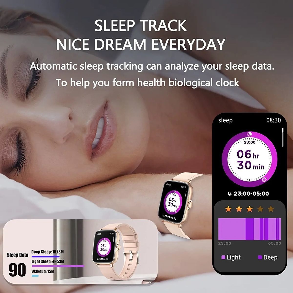 Smartwatch Para Mulheres E Homens (atender/fazer Ch - Imagem 5