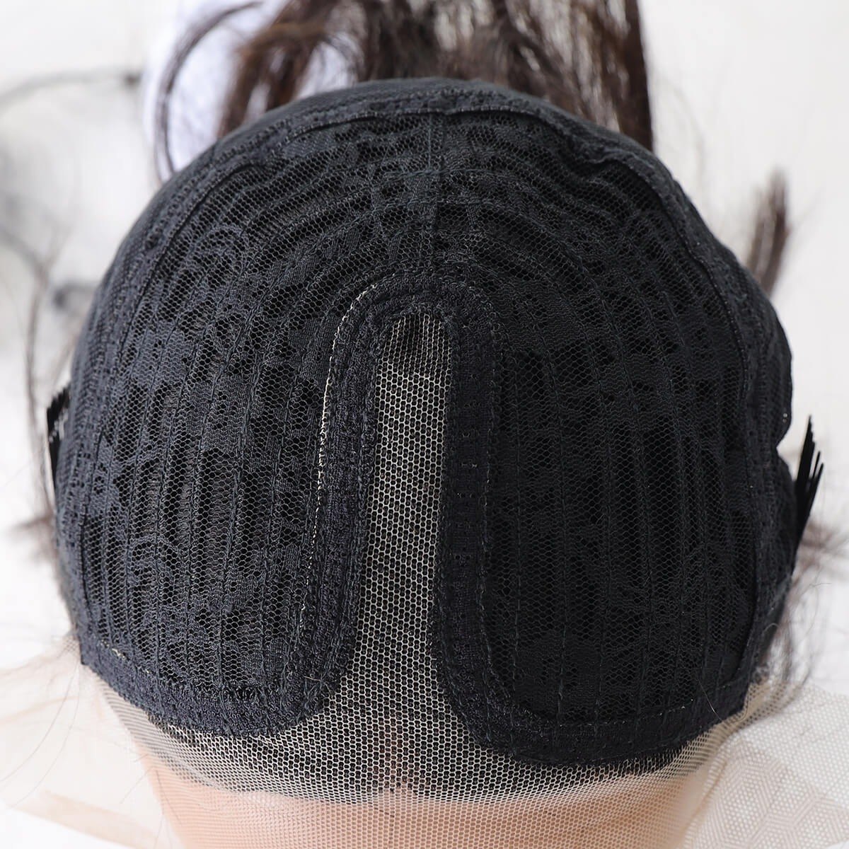 Peruca De Renda 30cm Reta De Cabelo Humano Brasileiro - Imagem 7
