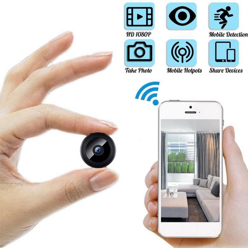 Mini Wifi Câmera Visão Noturna Detecção Micr Motion - Imagem 8