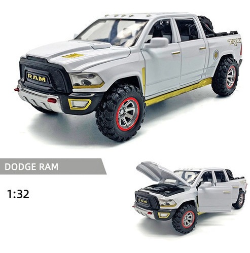 Carros De Metal Em Miniatura Dodge Ram Trx Abre Portas Coleç - Imagem 2