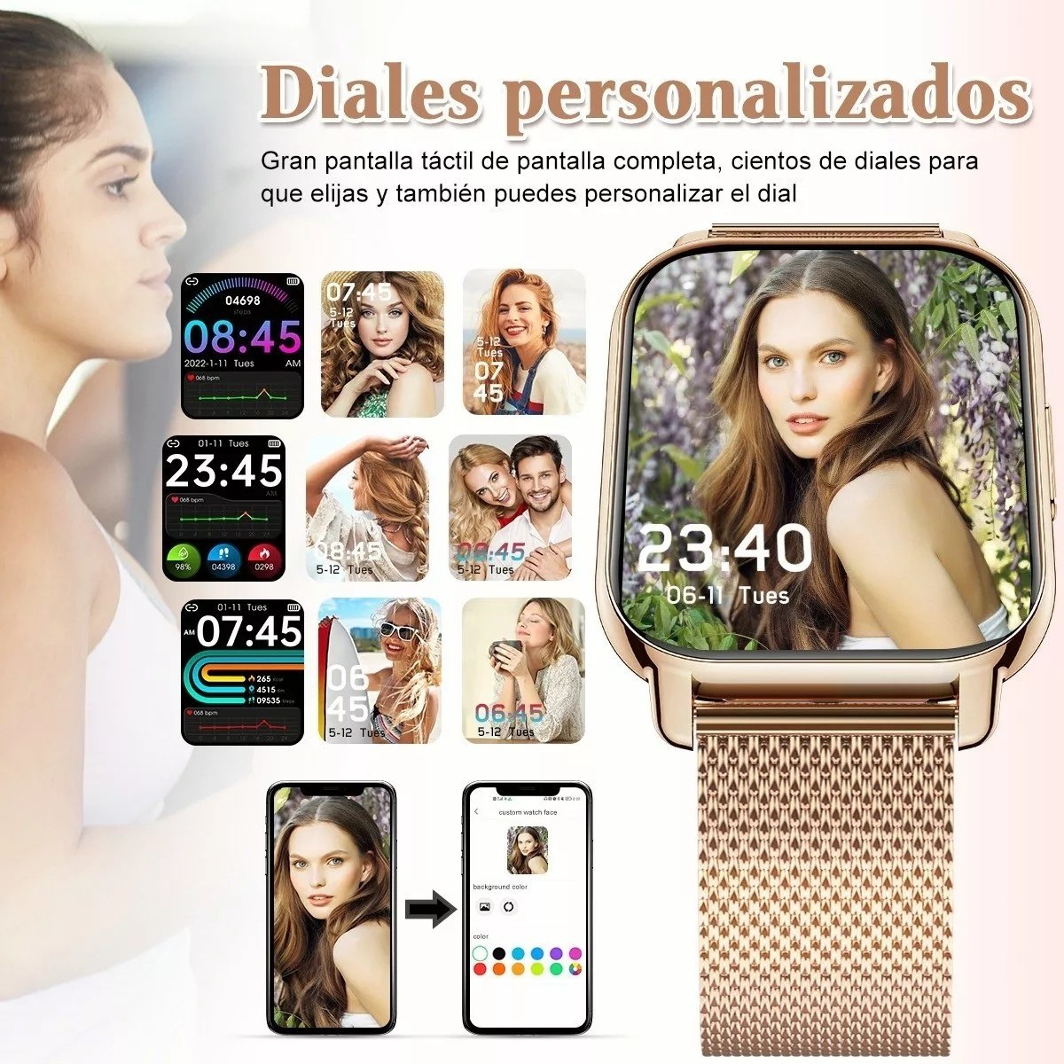 Smartwatch Feminino Smartwatch À Prova D'água - Imagem 3