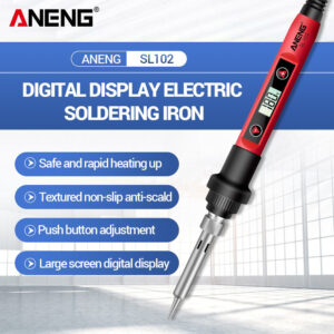 Ferro De Solda Elétrica Aneng Sl102 Com Display Digital Lcd