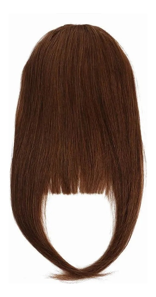 Aplique Tic Tac Franja 100% Cabelo Humano Virgem Liso 2unds - Imagem 16