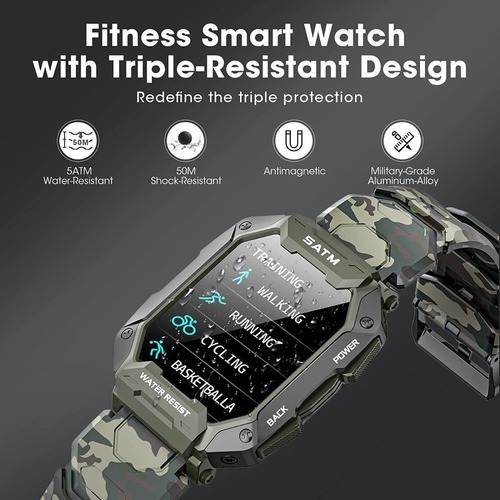 Smartwatch Esportivo Ao Ar Livre Para Homens - Imagem 5