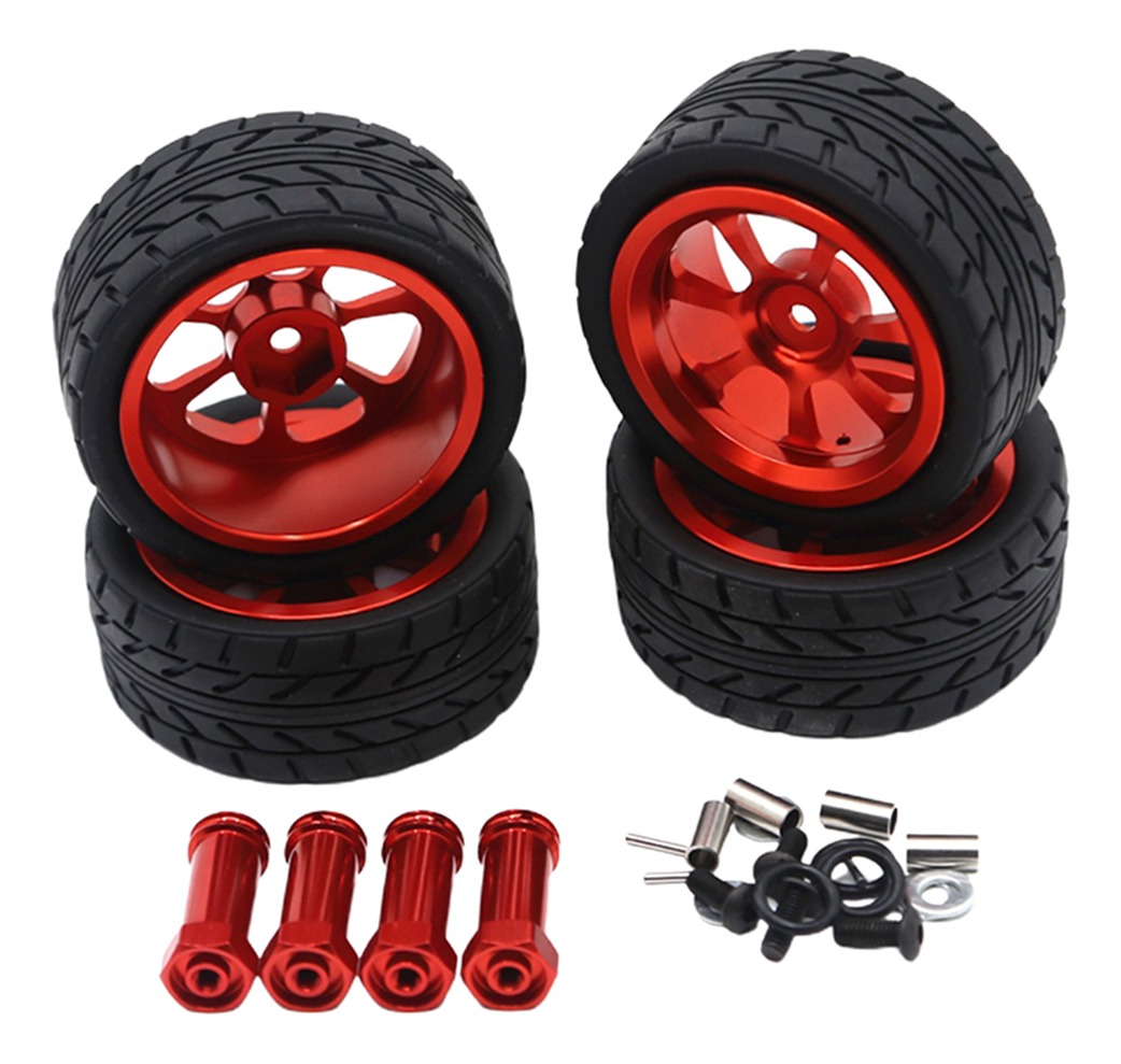 4 Peças 1/14 Rc Car Pneus Para Wltoys 144001 Com 12mm - Imagem 16