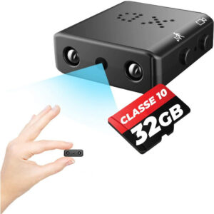 Micro Câmera Espiã Xd Monitoramento Fullhd Microfone + 32gb