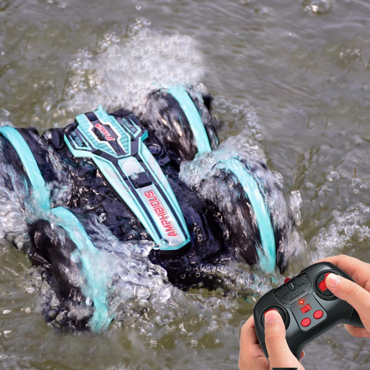 Carro Anfíbio De Acrobacia De Controle Remoto À Prova D'água - Imagem 8