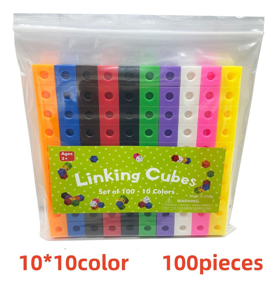Number Blocks Mathlink Cubes 100 Unidades