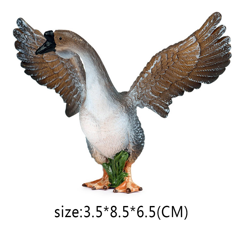 Wilflife Modelo Ganso Conjunto Modelo Animal Figura Presente - Imagem 5
