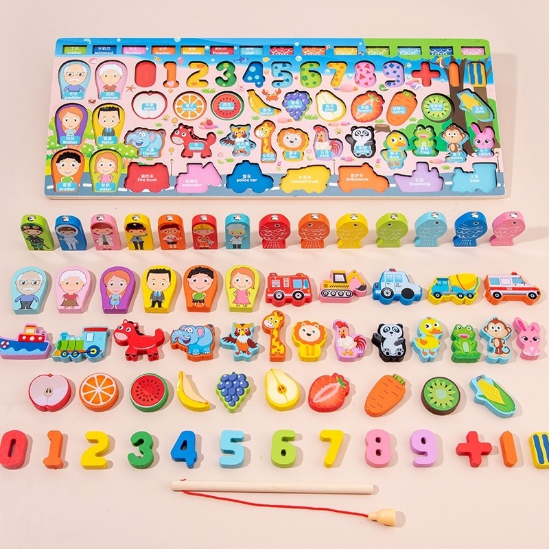 Puzzle De Madeira Para Crianças Montessori Classificação Mat