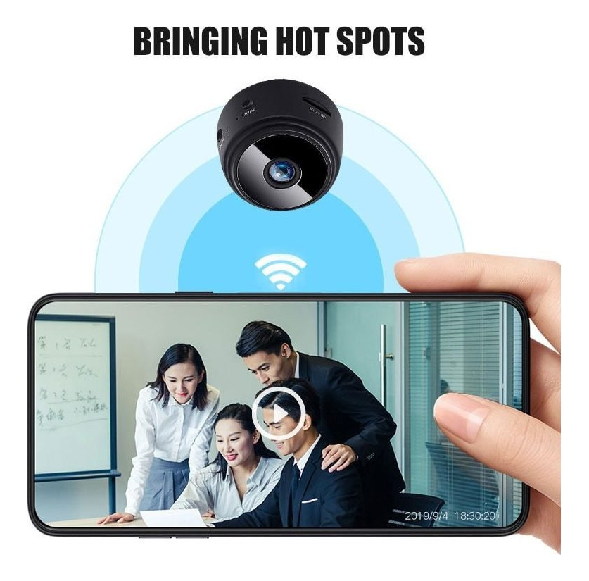 2pcs Mini Câmera Espiã Carro Wifi Sem Fio Hd Espionagem - Imagem 6