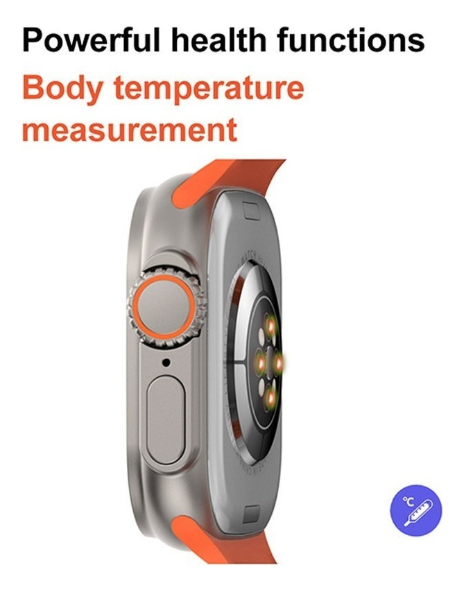 Relógio Ultra Inteligente Dt8 Com Câmera Bluetooth Nfc 1p - Imagem 4