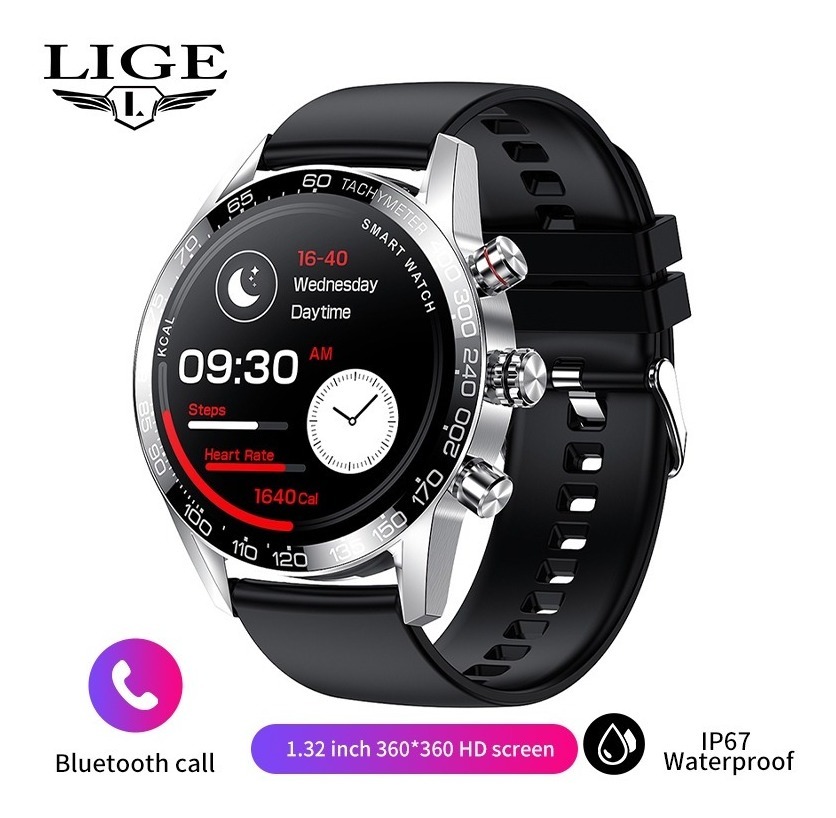 Smartwatch Masculino Esportivo À Prova D'água Bluetooth Lige - Imagem 15