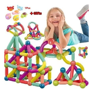 Magnetic Stick Building Blocks Jogo Ímãs Conjunto Infantil