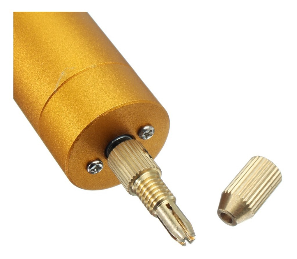 5v Dc Mini Alumínio Motor Elétrico Mão Broca + 10pcs Torção - Imagem 7
