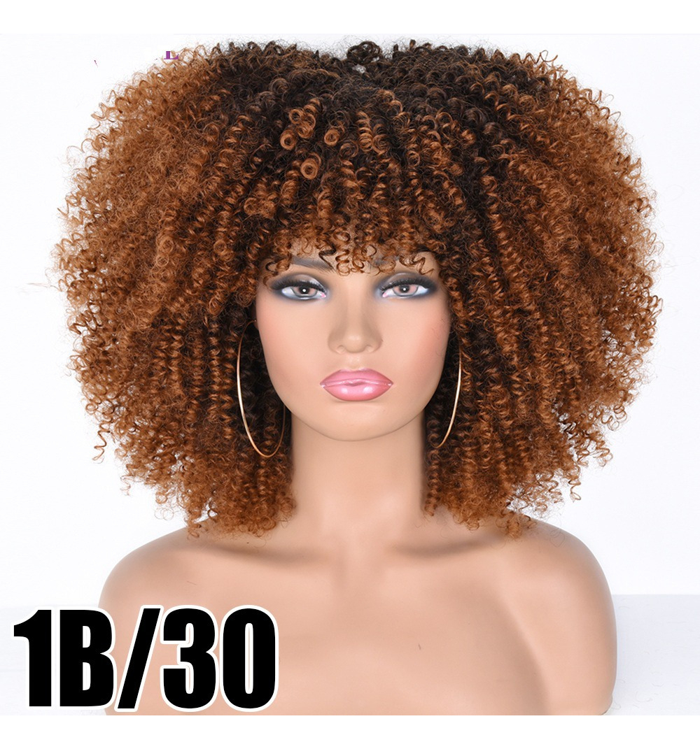 Peruca Peruca Afro Cacheada Para Uso Diario - Imagem 11