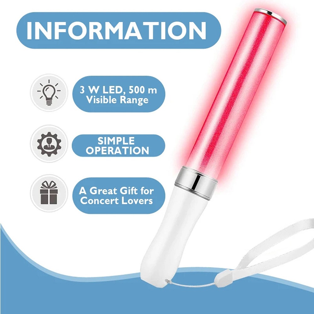 Bastões De Luz Led Led Glow Sticks 15 Cores Poi Comutáveis - Imagem 8