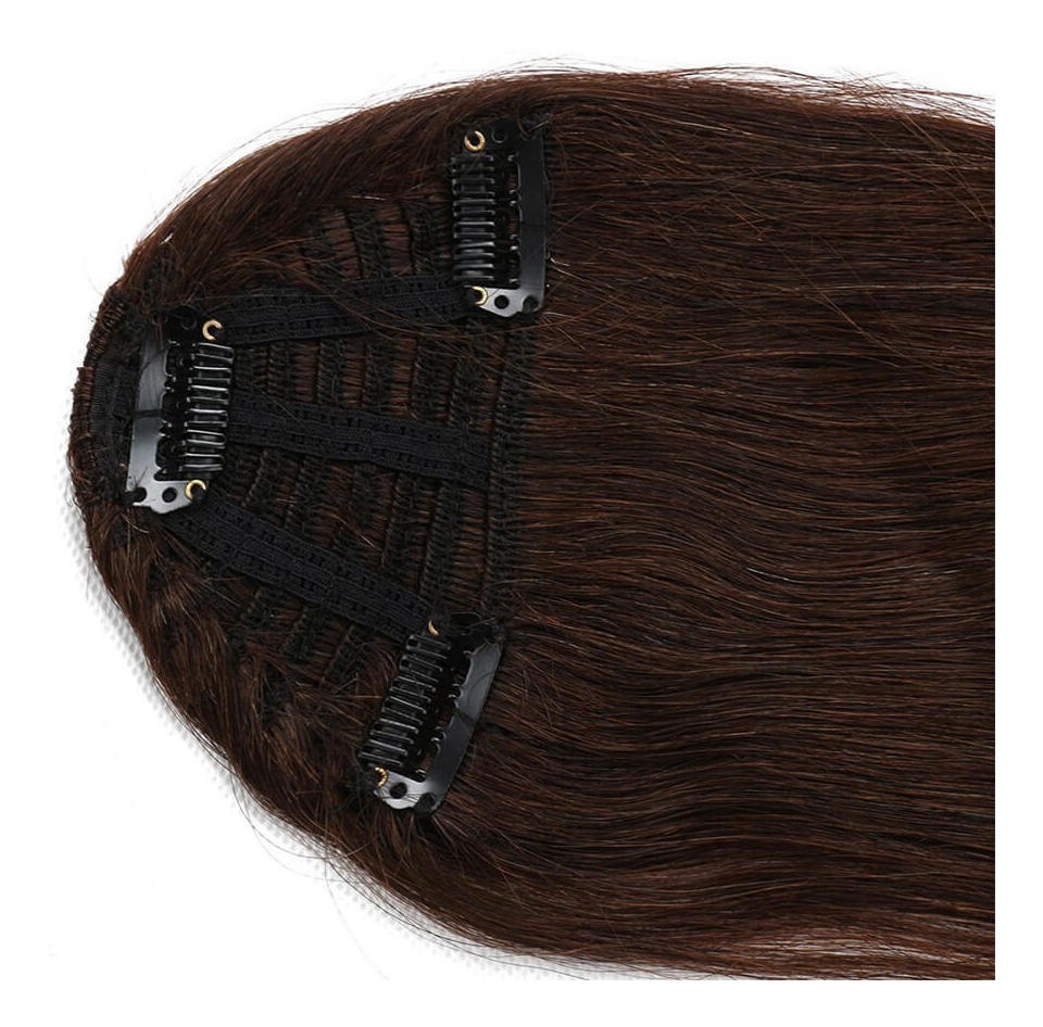 Peruca Cabelo Humano Virgem 20cm Franja - Imagem 12
