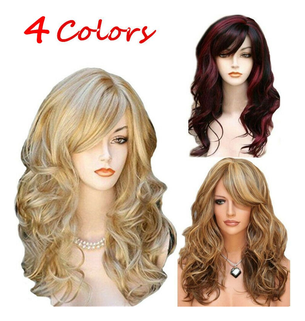 Perucas Longas Encaracoladas Peruca De Cabelo Ombreparty Per - Imagem 14