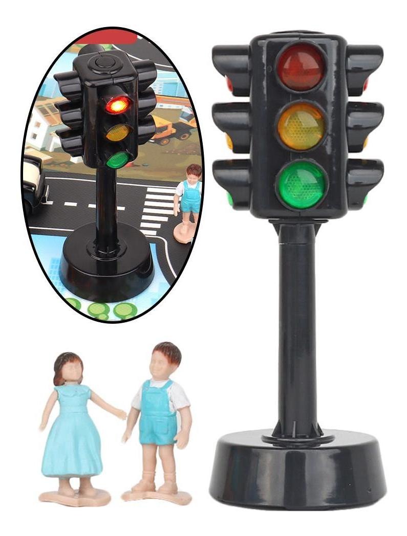 2 X Mini Sinal De Trânsito Semáforo Elétrico Com Som E - Imagem 7