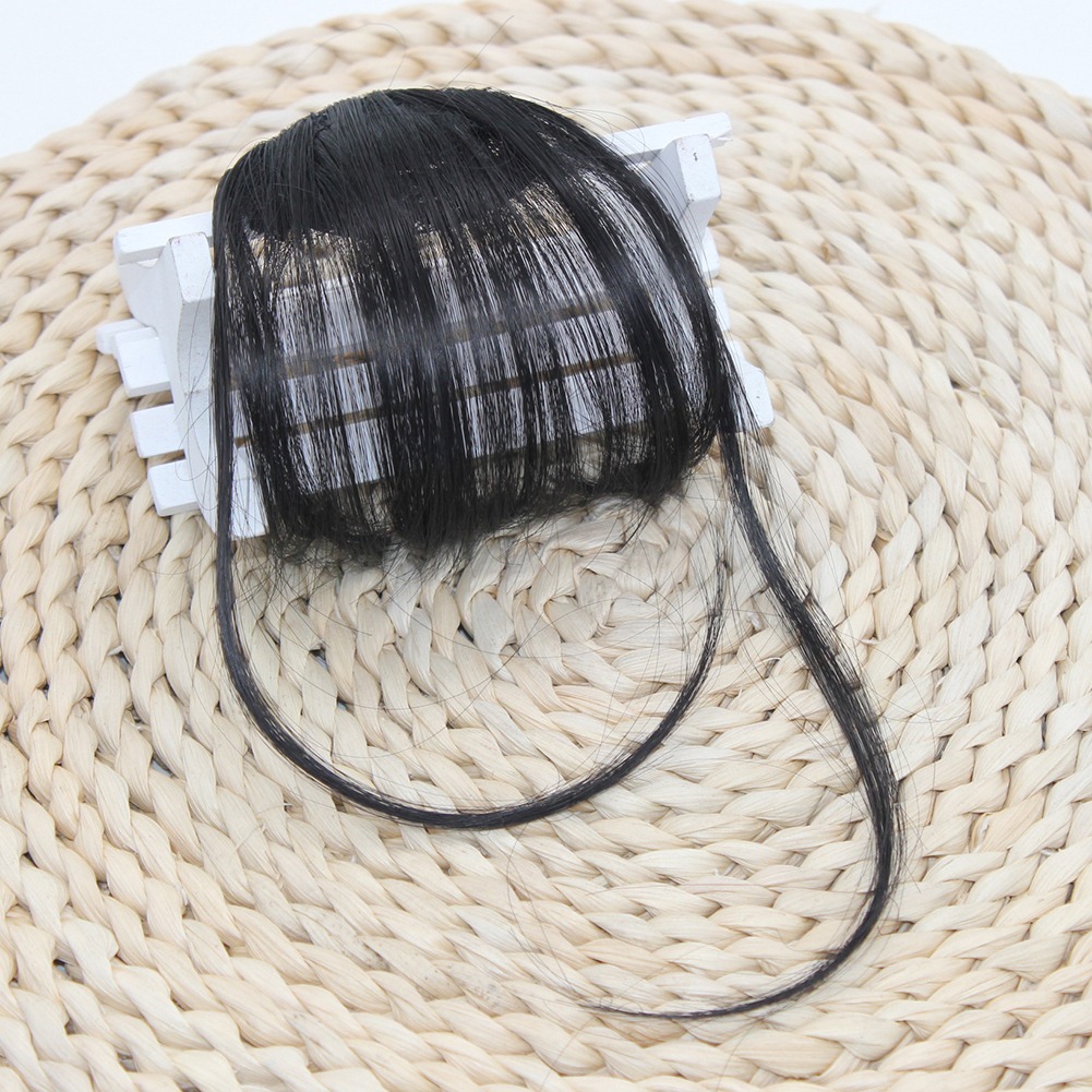 Grampo De Cabelo Falso Feminino Peruca De Extensão De Franja - Imagem 7