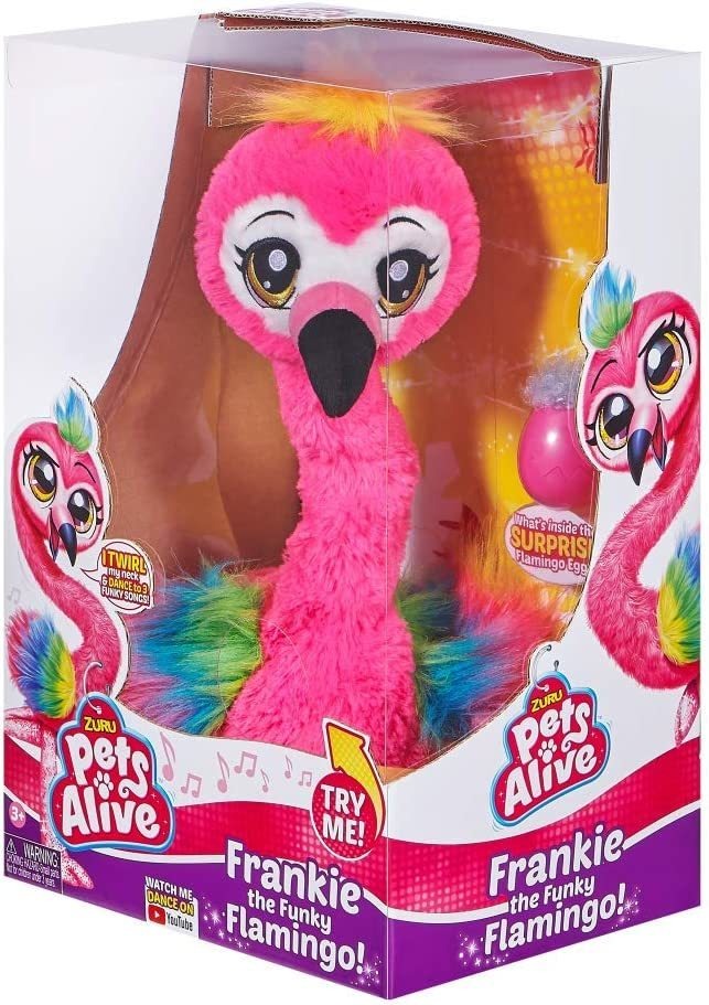 Animais De Estimação Vivos Frankie The Flamingo Pink 15 Inte - Imagem 7