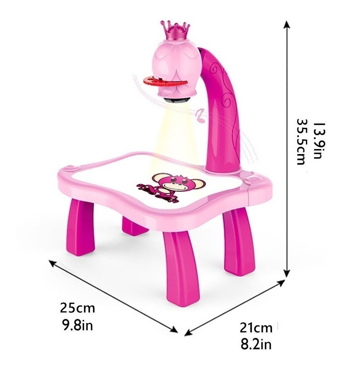 Mesa Projetor De Disenho Da Criança Com Luz E Música - Imagem 3