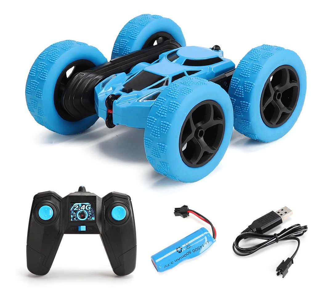 Carro Remoto Rc De Rotação Dupla Face 360° Com Faróis - Imagem 11