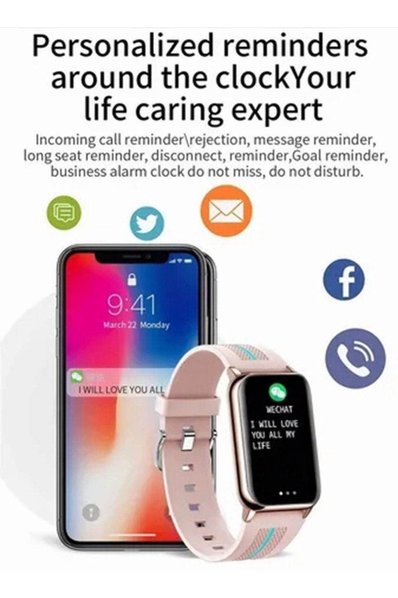 Para Xiaomi Huawei Moda Feminina Smartwatch Ip67 À - Imagem 2