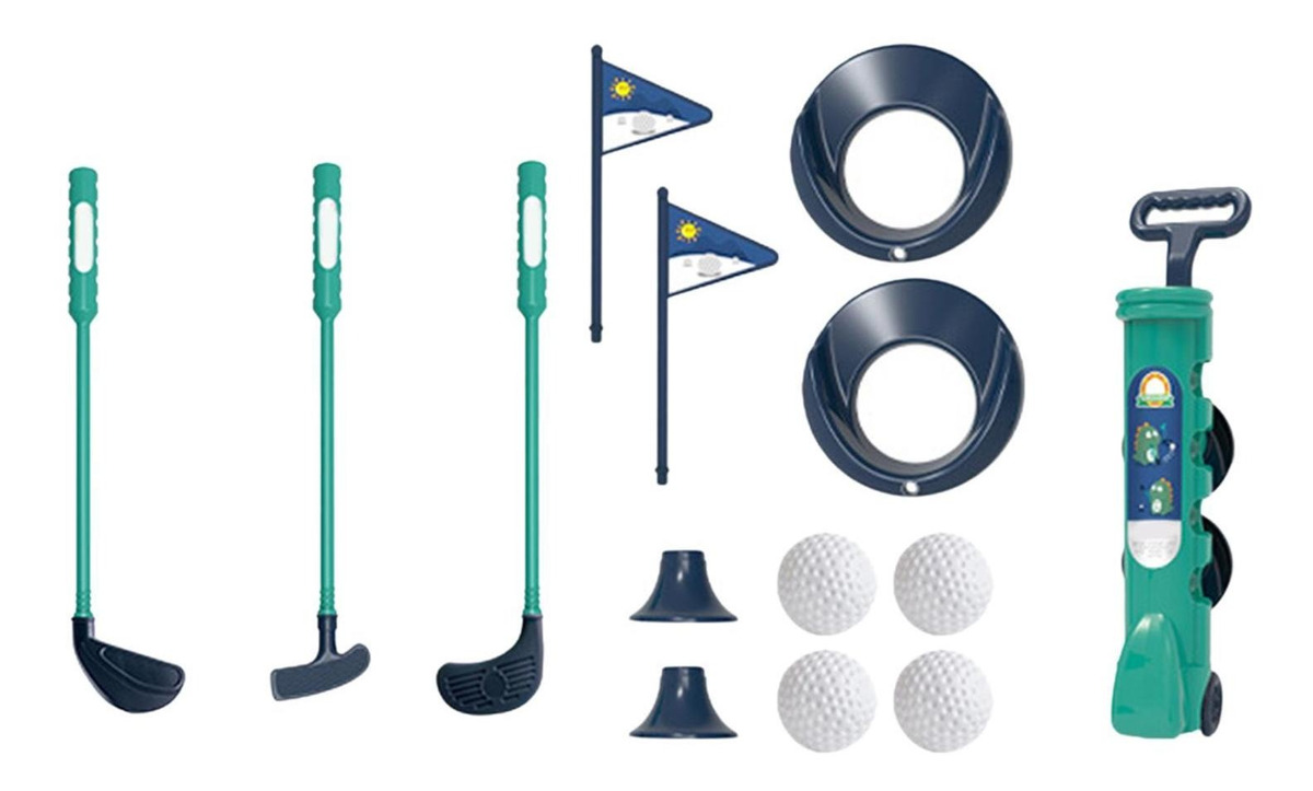 Conjunto De Jogos De Bola De Golfe Para Meninos E Verde - Imagem 3