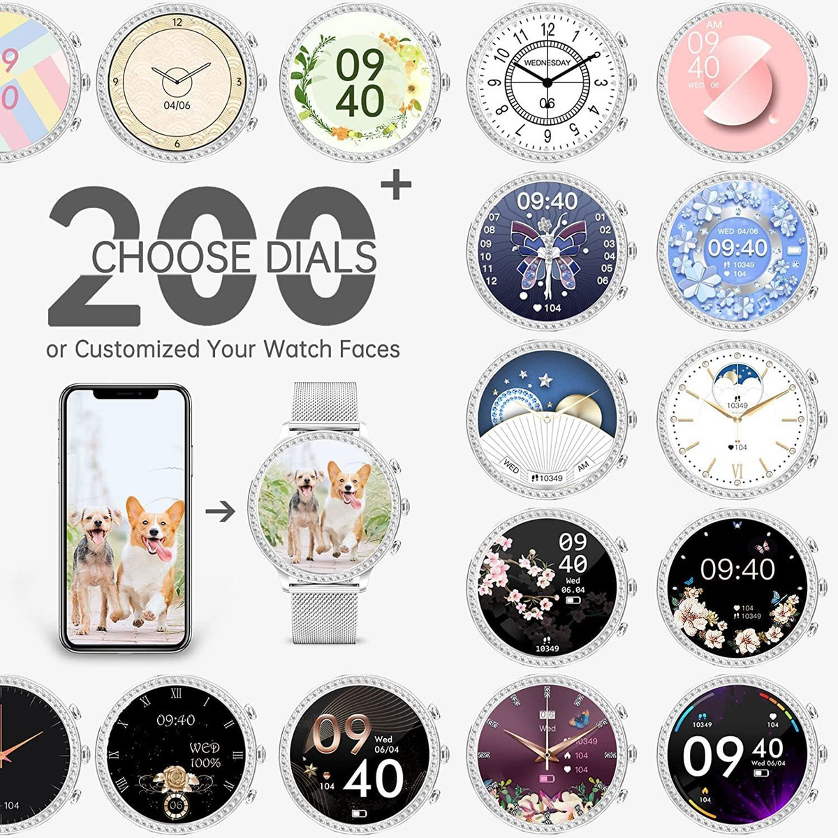 Smartwatch Para Mulheres (fazer/atender Chamadas) - Imagem 12