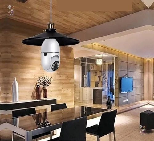 Lampada Camera Ip Segurança Espia Wifi Hd 360 Alarme Casa - Imagem 6