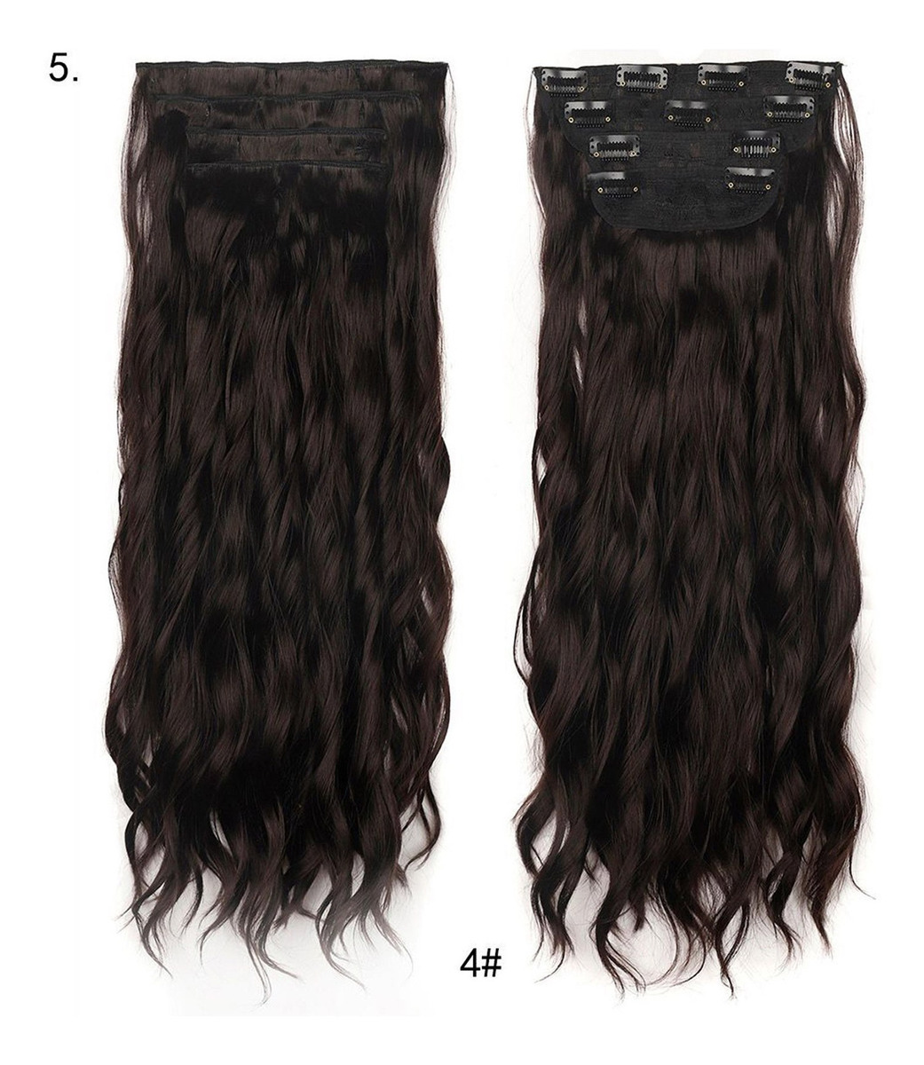Peruca Feminina, Cabelo Comprido Encaracolado, Ondulado De Á - Imagem 18